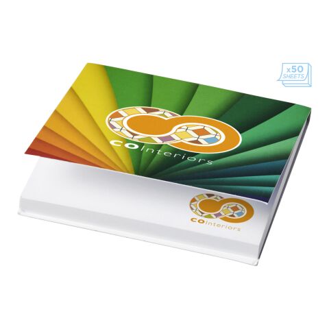 Notas adhesivas de 75x75 con tapa blanda Sticky-Mate® blanco | 25 pages | sin montaje de publicidad | no disponible | no disponible