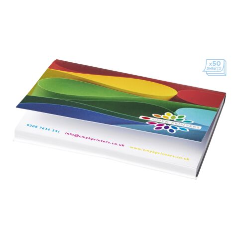 Notas adhesivas de 105x75 con tapa blanda Sticky-Mate® blanco | 25 pages | sin montaje de publicidad | no disponible | no disponible