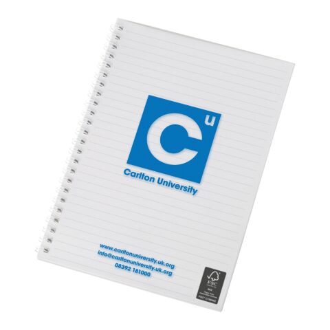Cuaderno A5 de Rothko Blanco escarchado-blanco | 50 pages | sin montaje de publicidad | no disponible | no disponible