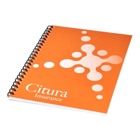 Cuaderno A4 con cubierta sintética de Desk-Mate® - blanco blanco-negro | sin montaje de publicidad | no disponible | no disponible