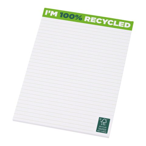 Libreta A5 de papel reciclado &quot;Desk-Mate®&quot; blanco | 25 pages | sin montaje de publicidad | no disponible | no disponible