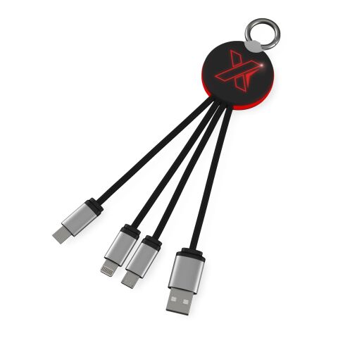 SCX.design C16 ring light-up cable retroiluminado Estándar | Rojo-Negro intenso | sin montaje de publicidad | no disponible | no disponible