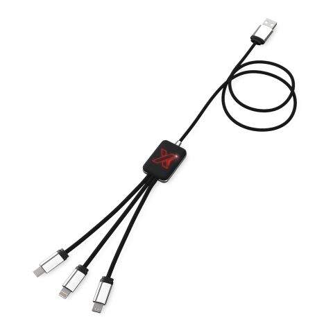 SCX.design C17 easy to use light-up cable retroiluminado Estándar | Rojo-Negro intenso | sin montaje de publicidad | no disponible | no disponible