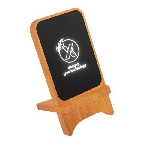 Cargador inalámbrico de madera de 10 W luminoso &quot;SCX.design W16&quot;