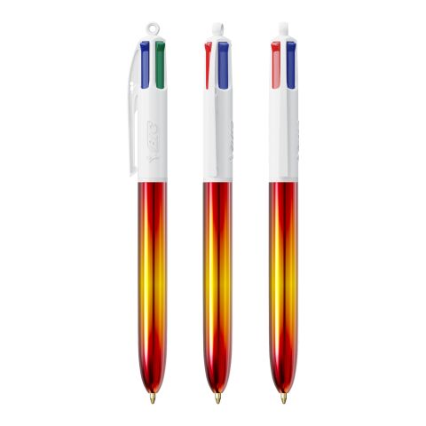 BIC® 4 Colours® Flags Collection Rojo-Negro / rojo / amarillo(3)-Rojo | sin montaje de publicidad | no disponible | no disponible