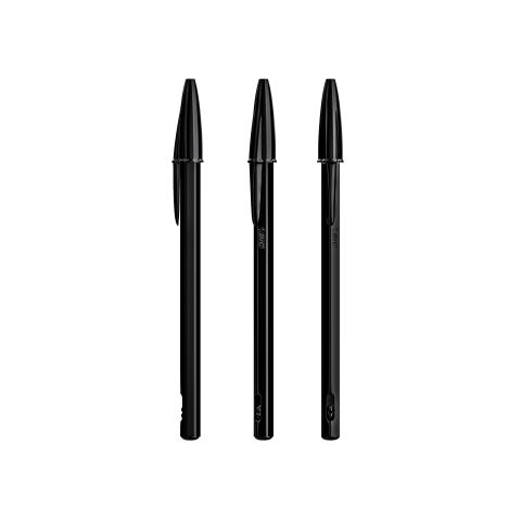 BIC® Cristal® Re'New™ Black Negro intenso | tinta azul | sin montaje de publicidad | no disponible | no disponible