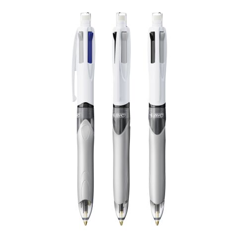 BIC® 4 Colours 3+1HB Blanco-gris | sin montaje de publicidad | no disponible | no disponible