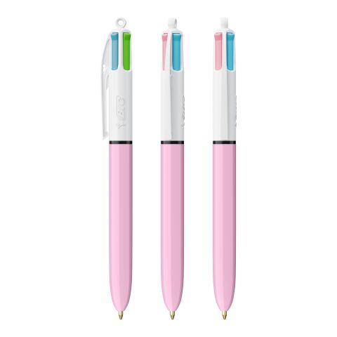 BIC® 4 Colours Fashion bolígrafo Blanco-Púrpura pastel | sin montaje de publicidad | no disponible | no disponible