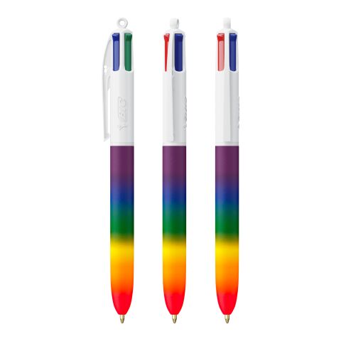 BIC® 4 Colours® Rainbow Decor + Lanyard Rojo-Grün - Silber - Rot | sin montaje de publicidad | no disponible | no disponible