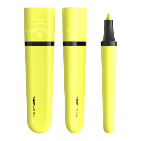 BIC® Highlighter Flat Amarillo | sin montaje de publicidad | no disponible | no disponible