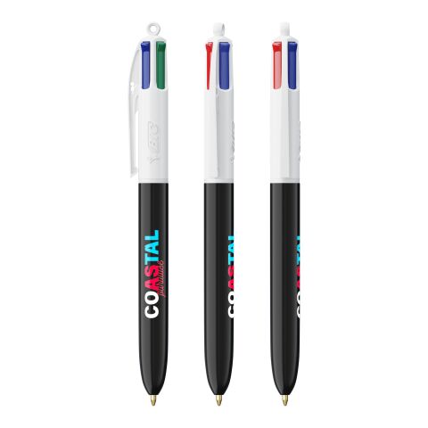 BIC® 4 Colours® ECO blanco-negro | sin montaje de publicidad | no disponible | no disponible