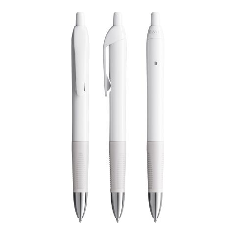 BIC® Intensity® Gel Clic blanco | tinta negra | Impresión De Pantalla 1 color | Cuerpo-Contraclip  | 16.00 mm x 40.00 mm