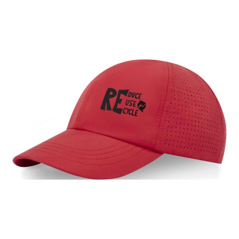 Gorra reciclada de 6 paneles Cool Fit GRS &quot;Mica&quot; Estándar | Rojo | sin montaje de publicidad | no disponible | no disponible | no disponible