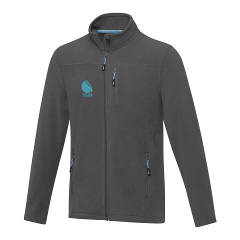 Chaqueta polar con cremallera entera reciclada GRS para hombre "Amber"