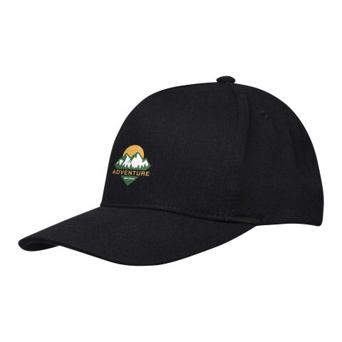 Gorra de material reciclado de cinco paneles Aware™ &quot;Onyx&quot; Estándar | Negro intenso | sin montaje de publicidad | no disponible | no disponible | no disponible