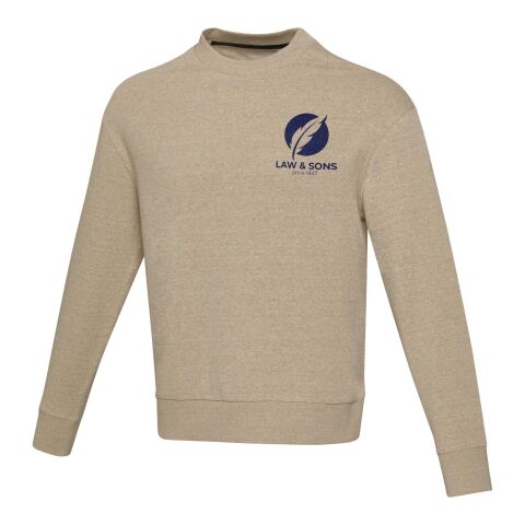 Jersey reciclado de cuello redondo unisex  &quot;Aware™&quot; &quot;Jet&quot; Estándar | Oatmeal | L | sin montaje de publicidad | no disponible | no disponible | no disponible