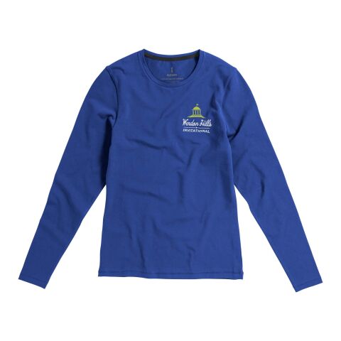 Camiseta de manga larga de mujer GOTS &quot;Ponoka&quot; Estándar | Azul | XS | sin montaje de publicidad | no disponible | no disponible | no disponible