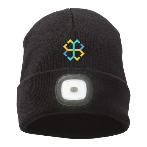 Gorro con luz LED &quot;Mighty&quot; bronce negro | sin montaje de publicidad | no disponible | no disponible | no disponible