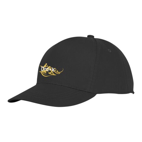 Gorra Hades de 5 paneles Estándar | Negro intenso | sin montaje de publicidad | no disponible | no disponible | no disponible