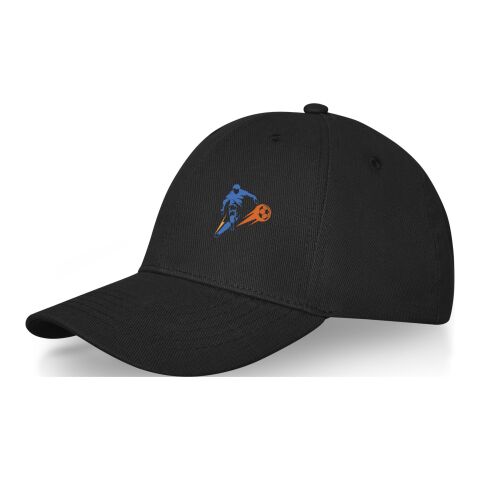 Gorra de 6 paneles &quot;Davis&quot; Estándar | Negro intenso | sin montaje de publicidad | no disponible | no disponible | no disponible