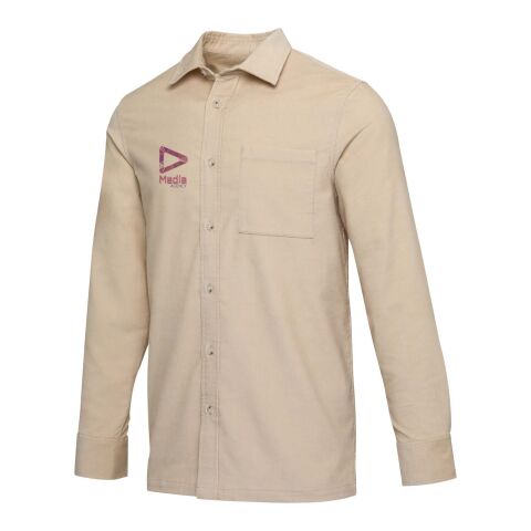 Camisa unisex de pana &quot;Alum&quot; Oatmeal | XL | sin montaje de publicidad | no disponible | no disponible