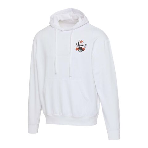 Sudadera oversize con capucha unisex orgánica con certificado OCS de 280 g/m2 "Boris" Estándar | Blanco | XXS | sin montaje de publicidad | no disponible | no disponible | no disponible
