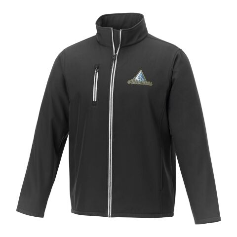 Chaqueta softshell reciclada GRS para hombre de Orion Negro intenso | 3XL