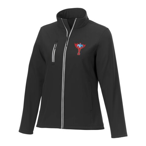 Chaqueta softshell reciclada GRS para mujer de Orion Negro intenso | XS