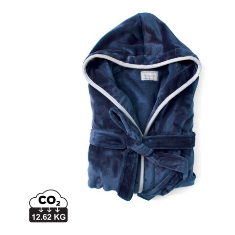 Bata VINGA Louis felpa GRS RPET, L/XL azul marino | sin montaje de publicidad | no disponible | no disponible | no disponible