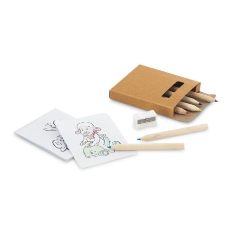 ANIM. Conjunto para colorir com lápis de cor Beige | sin montaje de publicidad