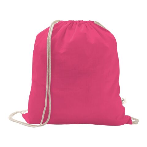 ISTANBUL. Mochila confeccionada en algodón reciclado (70%) y poliéster (30% rPET) (150 g/m²) Rosa | sin montaje de publicidad