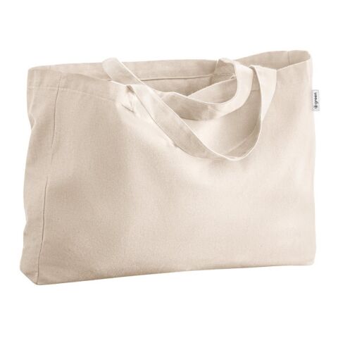 PARMA. Bolsa de algodón (50%), algodón reciclado (30%) y poliéster (20% rPET) (280 g/m²) Beige | sin montaje de publicidad