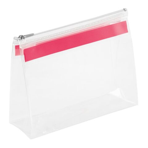 CHASTAIN. Neceser transparente en EVA con cremallera Rosa | sin montaje de publicidad