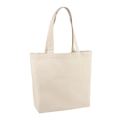 BETO. Bolsa de lona 100% algodón (280 g/m²) Beige | sin montaje de publicidad