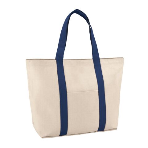 VILLE. Bolsa de lona 100% algodón (280 g/m²) Azul | sin montaje de publicidad