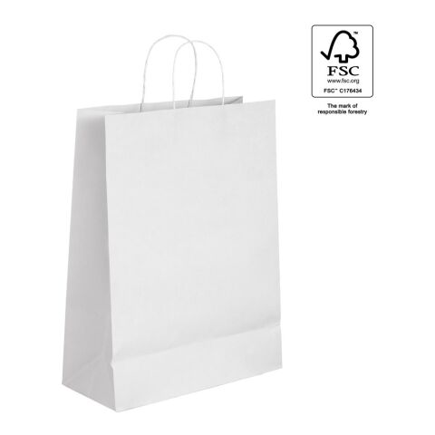 CITADEL. Bolsa de papel kraft (90 g/m²) Blanco | sin montaje de publicidad