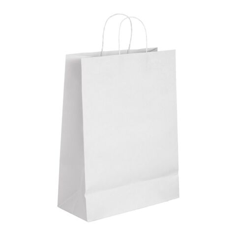 CABAZON. Bolsa de papel kraft (90 g/m²) Blanco | sin montaje de publicidad