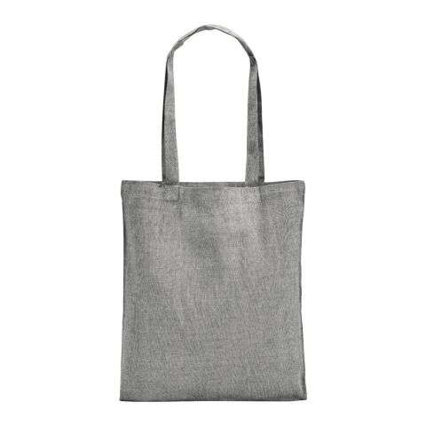RYNEK. Bolsa con algodón reciclado (70%), poliéster (30% rPET) (140 g/m²) negro | sin montaje de publicidad