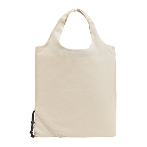 ORLEANS. Bolso plegable 100% algodón (100 g/m²) Beige | sin montaje de publicidad