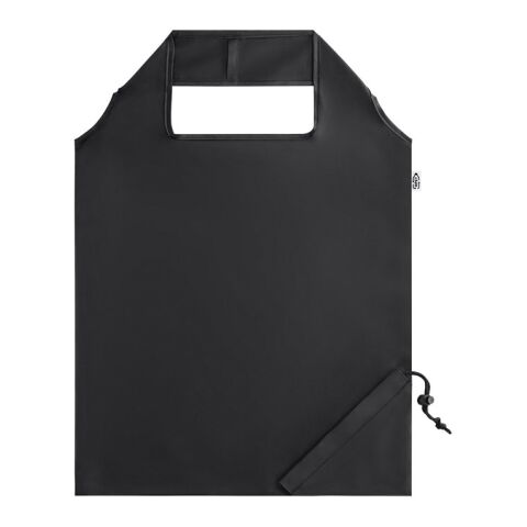 BEIRA. Bolsa plegable en 190T poliéster reciclado (100% rPET) negro | sin montaje de publicidad
