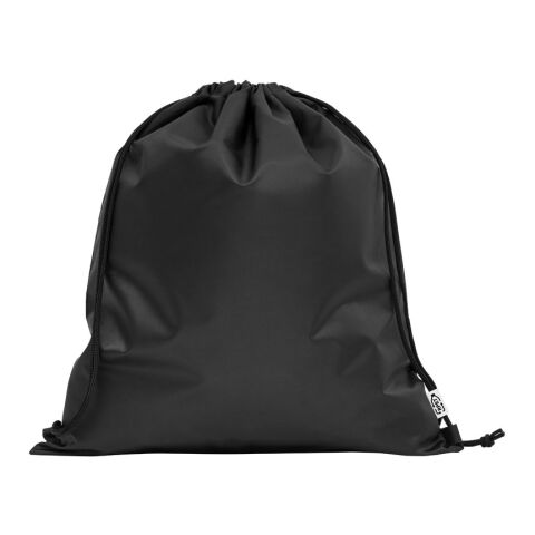 PEMBA. Bolsa tipo mochila en 190T poliéster reciclado (100% rPET) Negro | sin montaje de publicidad
