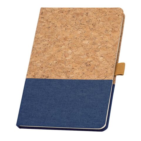 KLEE. Cuaderno A5 de corcho y lino con hojas rayadas Azul | sin montaje de publicidad