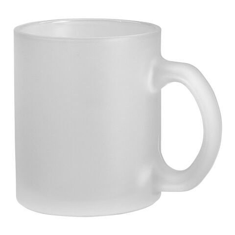 KENNY II. Taza de vidrio 340 mL Blanco | sin montaje de publicidad