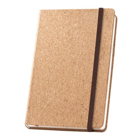 HAWKINS A5. Libreta de corcho A5 con páginas lisas en material certificado FSC™ y otros materiales sostenibles, Serigrafía 3 colores