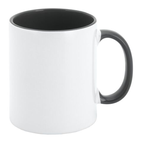 MOCHA. Taza de cerámica 350 mL Negro | sin montaje de publicidad