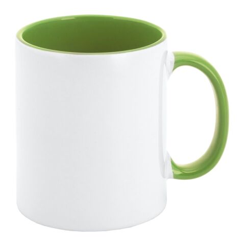 MOCHA. Taza de cerámica 350 mL Verde claro | sin montaje de publicidad