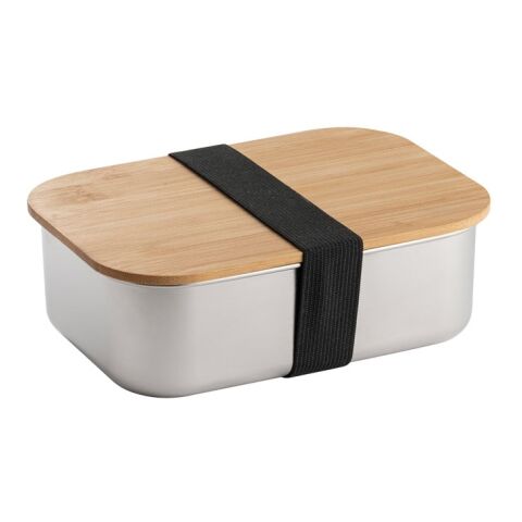 SHINO. Fiambrer. Recipiente hermético de acero inoxidable y tapa de bambú Beige | sin montaje de publicidad