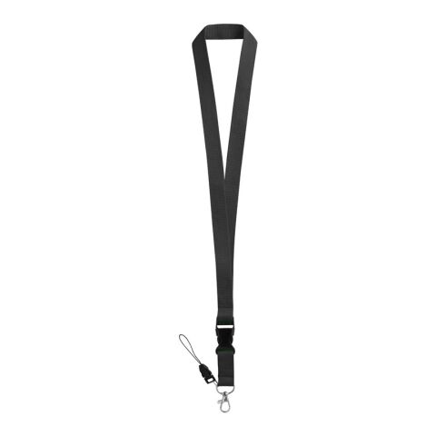 ANQUETIL. Lanyard de poliéster con mosquetón metálico