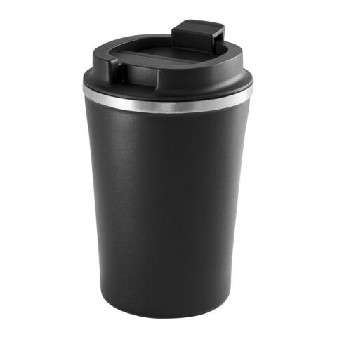 PHELPS. Vaso de viaje de 470 mL Negro | sin montaje de publicidad