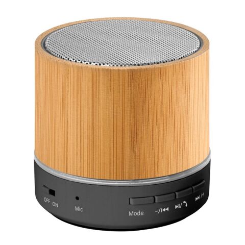 RE-GLASHOW. Altavoz portátil de 3 W con 4 h 30 min de autonomía en ABS reciclado (100% rABS) Beige | sin montaje de publicidad